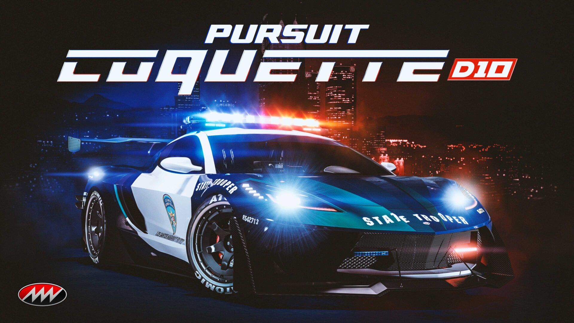 Invetero Coquette D10 Police Pursuit Vehicle Invetero Coquette D10 Police Pursuit Vehicle