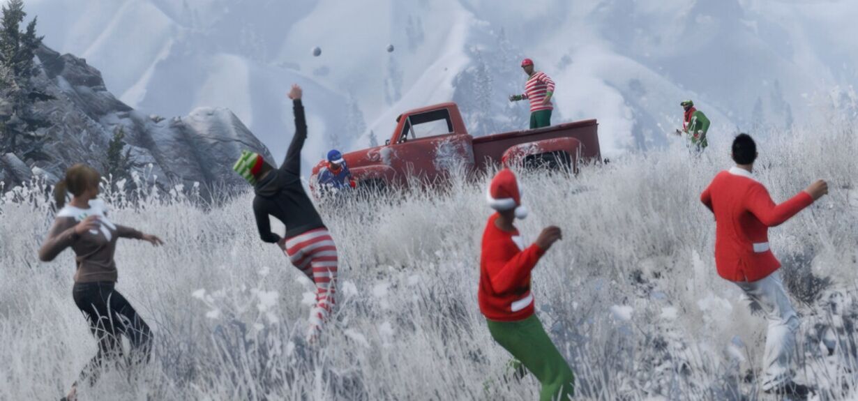 Snieg w GTA Online 2014