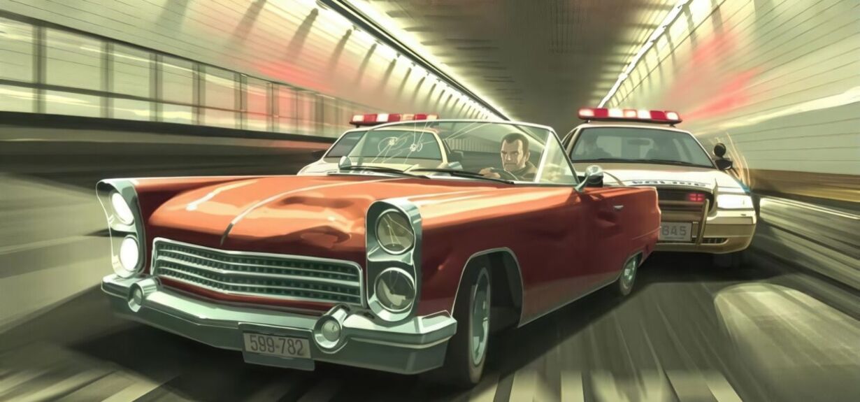 Ucieczka przed policja w GTA 4